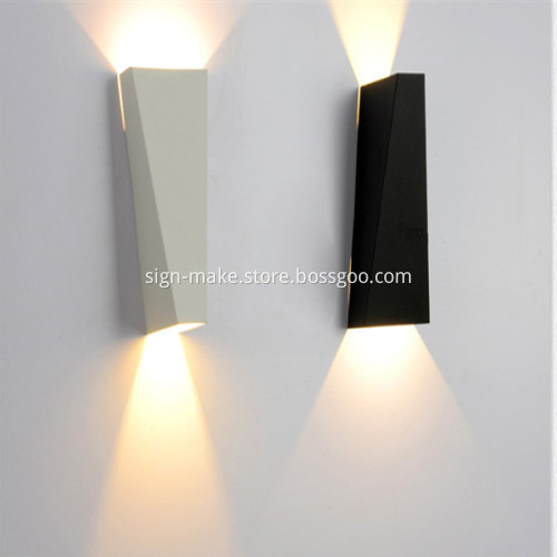 Large Black Wall Sconce LED Lights with Cord